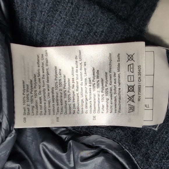 Helly Hansen Insulated Full Zip Ski Jacket With Wool Sleeves And Trim - Picture 6 of 6